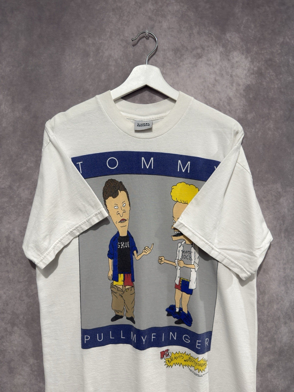 Vintage 1995 Stanley Desantis Beavis & Butt-Head “Tommy Pull My Finger” T Shirt