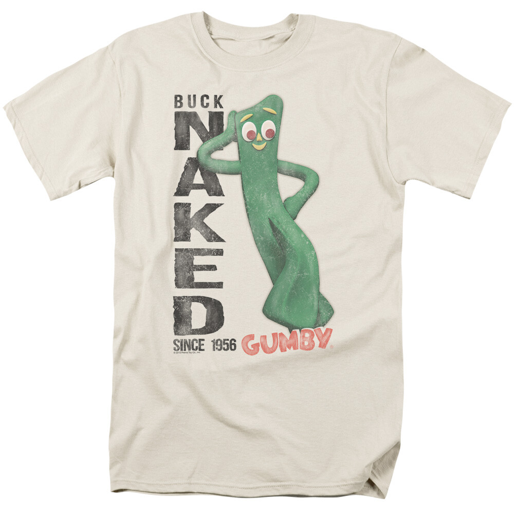 Gumby Buck Naked Licensed Adult T-Shirt
