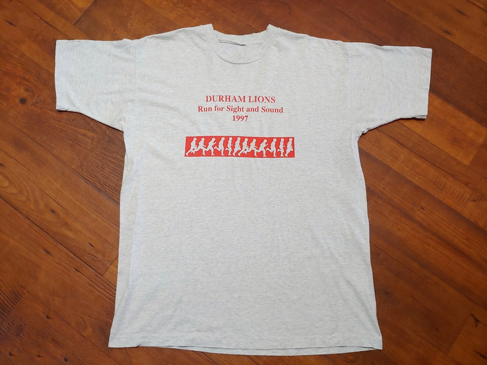 Men’s Vintage 1997 Durham Lions Club ‘Run For Sight And Sound’ T-shirt
