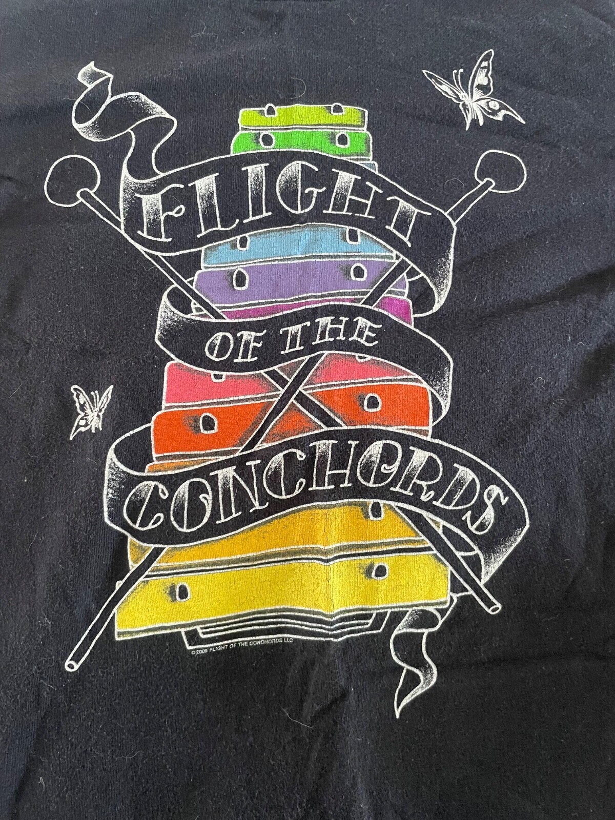 Flight of The Conchords 09 tour T-shirt Black Cotton S-5XL CL627