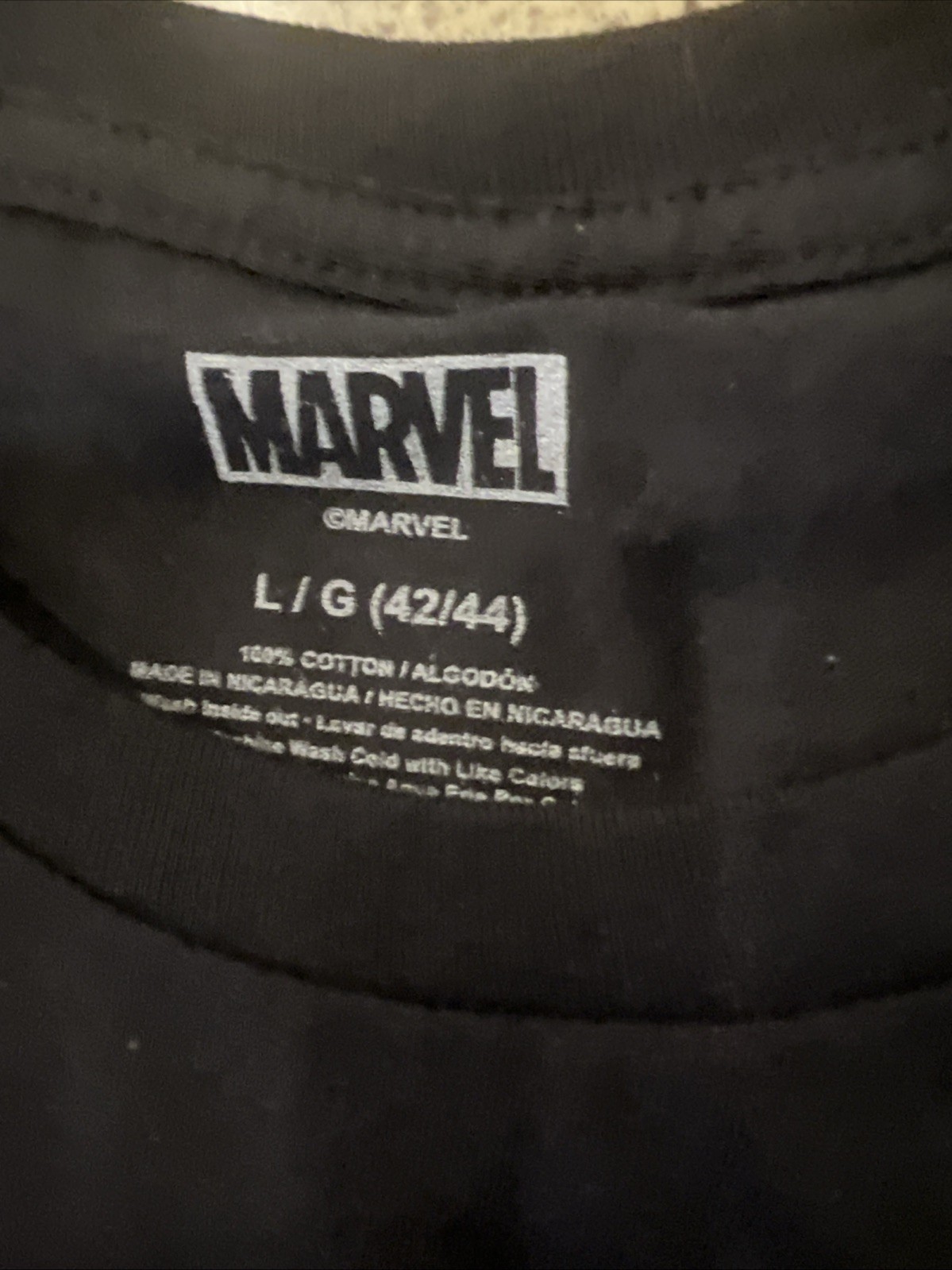 NWT Wolverine Mens Black T-Shirt Large Comic Book Movies Marvel Universe X-Men