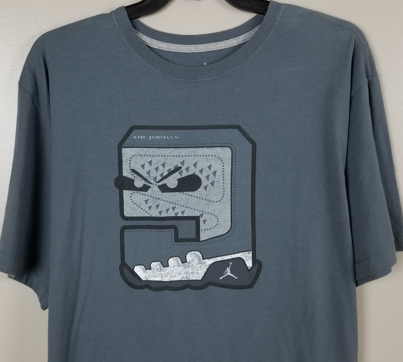 JORDAN IX RETRO 9 COOL GREY SHIRT MENS SHORT SLEEVE RARE 430425 (SIZE 3XL)
