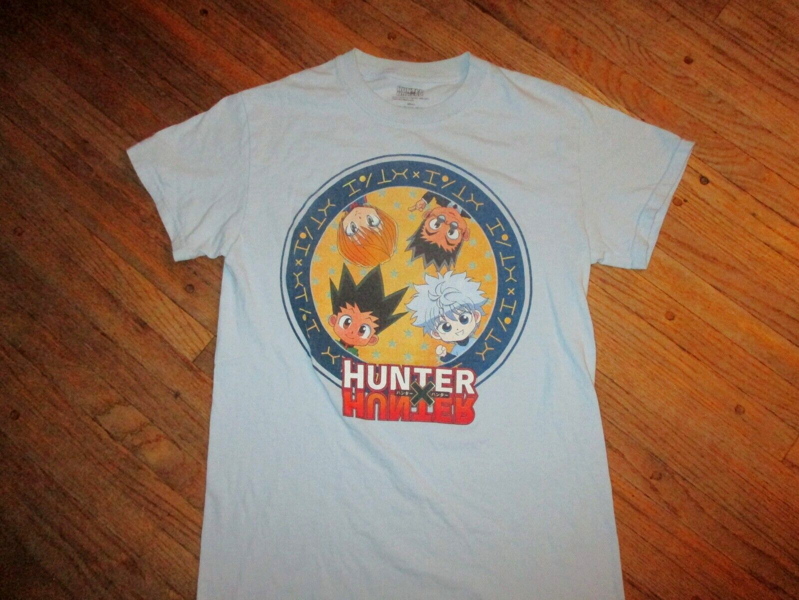 HUNTER HUNTER T SHIRT Anime Gon Freecss Light Blue Adult SMALL
