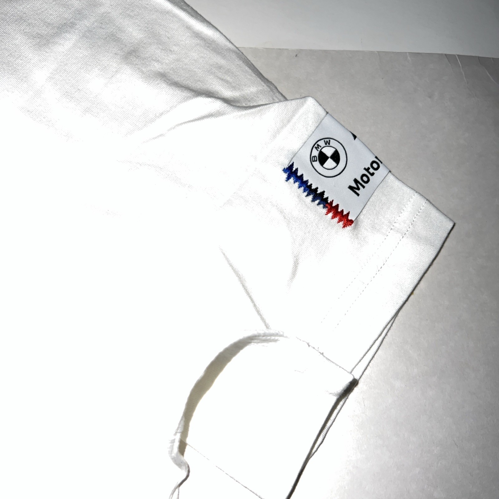 Puma BMW Motorsport MMS Racer Logo Men’s T Shirt White Sz XXL $40 NEW