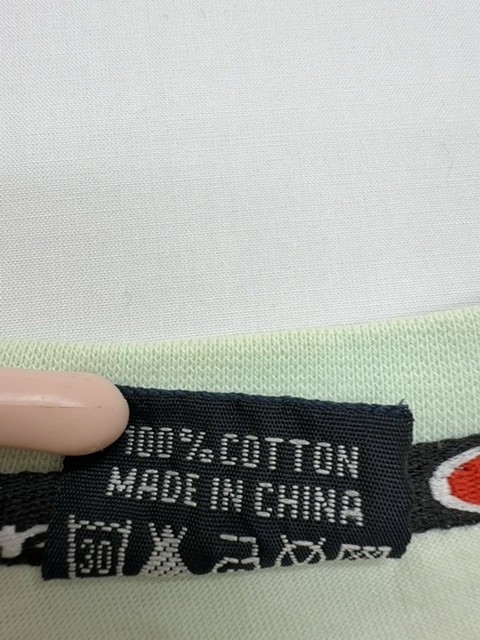 Champion Boys T-Shirt Light Green Logo Size M Regular Crewneck