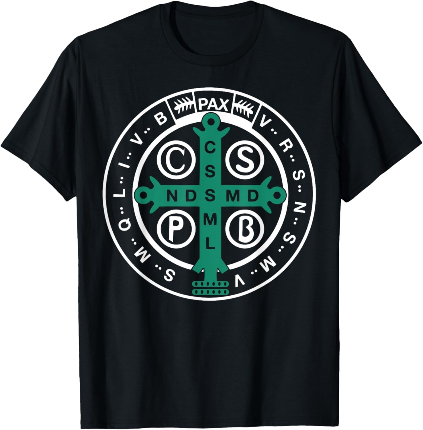 Religious Catholic St. Benedict Medal, Christian T-Shirt
