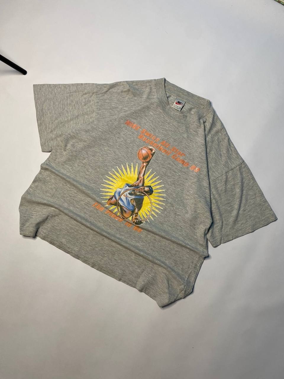 Vintage Nike Swiss All Star 98 Basketball Graphic T-Shirt Grey 90s Tee