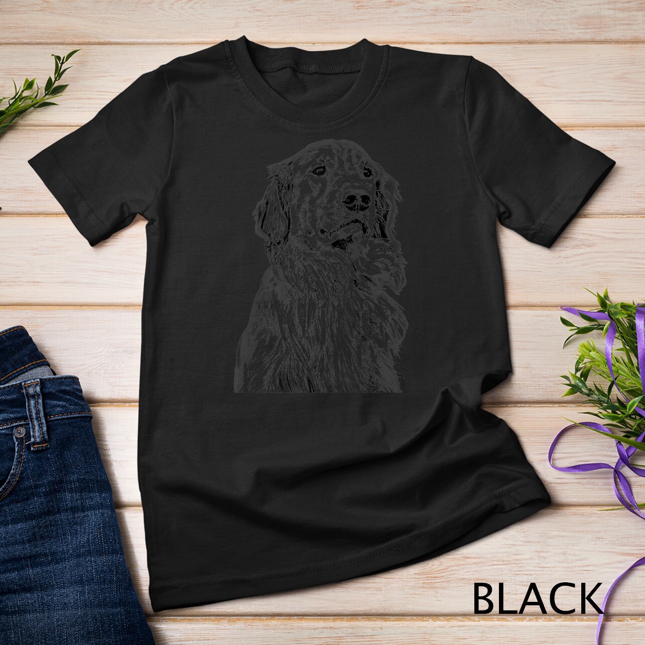 Golden Retriever Dog Lover Cream Retriever Mom Dad Raglan Unisex T-shirt