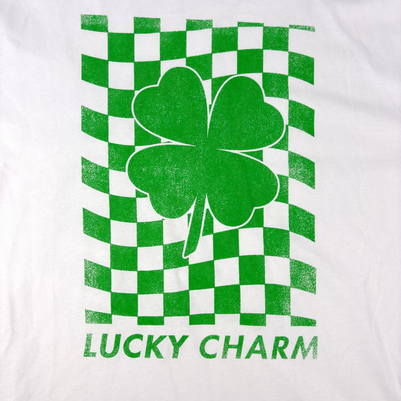 Grayson Threads Hello Gorgeous Lucky Charm T Shirt Mens Sz S/M Green White S/S