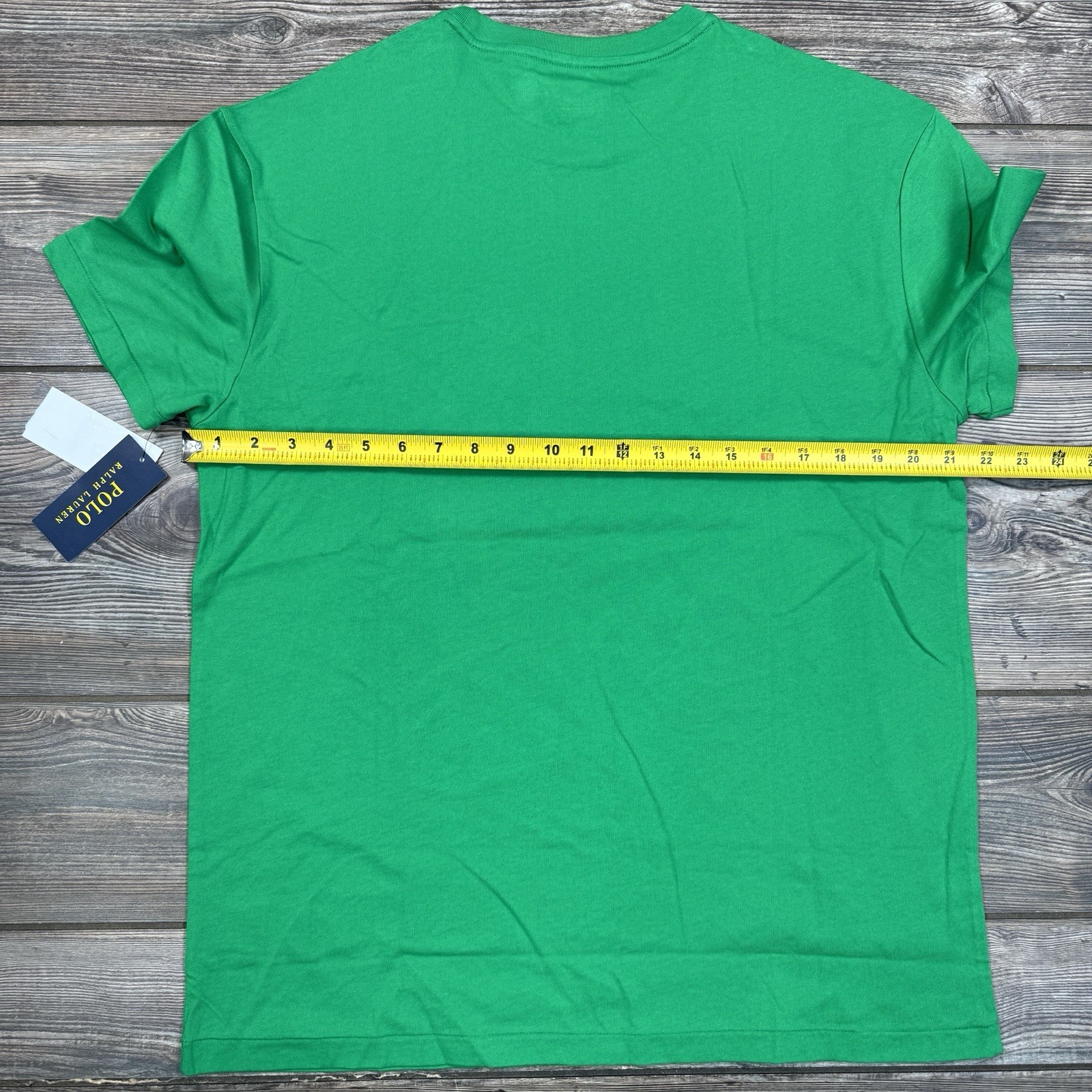 Polo Ralph Lauren Mens Classic Fit Script Logo Jersey T-Shirt Green MEDIUM NWT