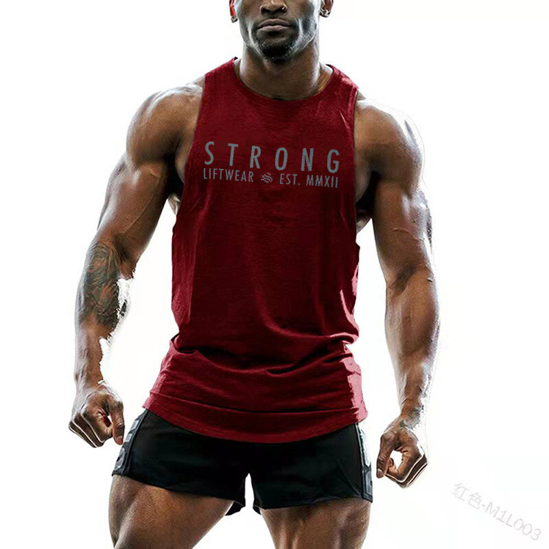 Mens Tank Tops Gym Muscle Tee Fitness Workout Bodybuilding Shirt Sleeveless Vest