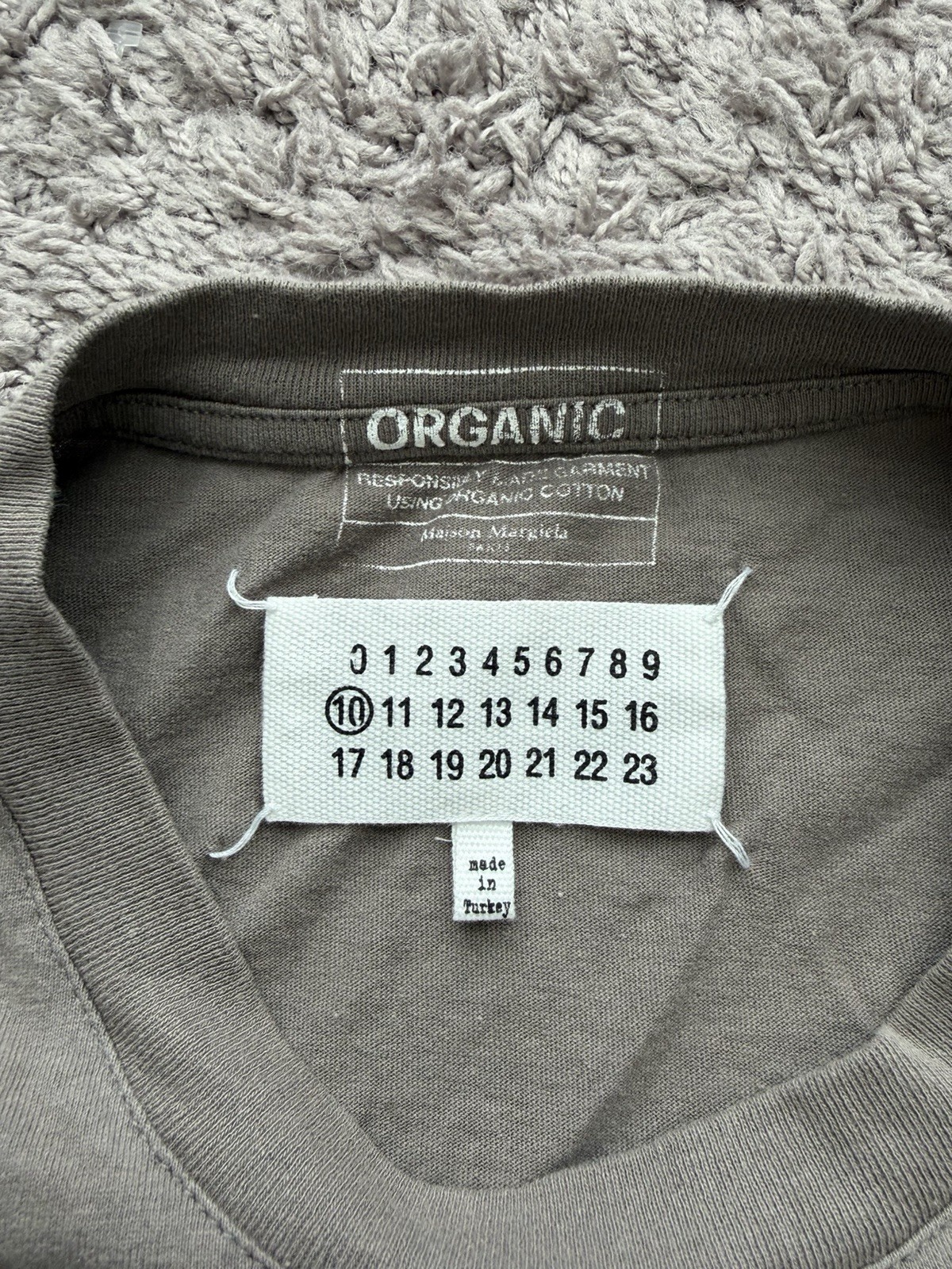 Maison Margiela T Shirt Crew Neck Short Sleeve Men’s Size Small Gray