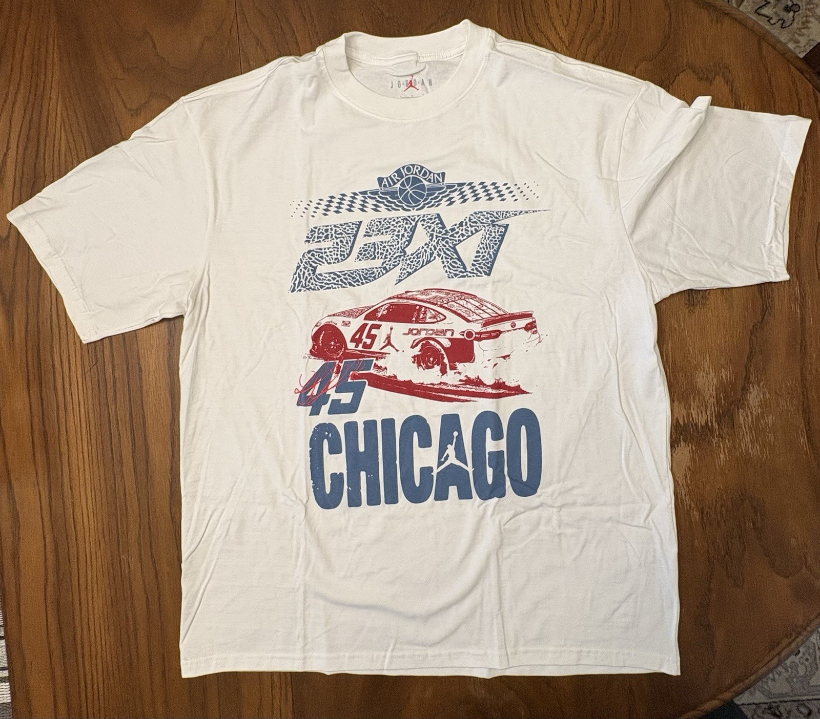 Tyler Reddick Jordan Brand 2026 Chicago NASCAR T-Shirt Medium Jumpman RARE NEW