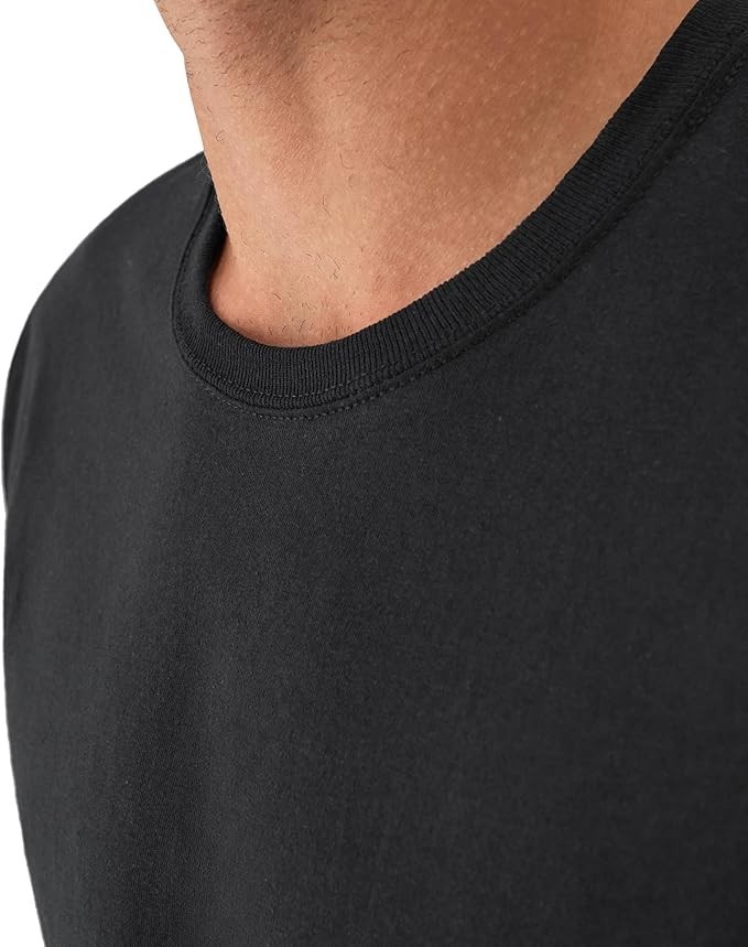 Hanes T-Shirt 6-Pack Men’s ComfortSoft TAGLESS Crewneck Short Sleeve Tee Value