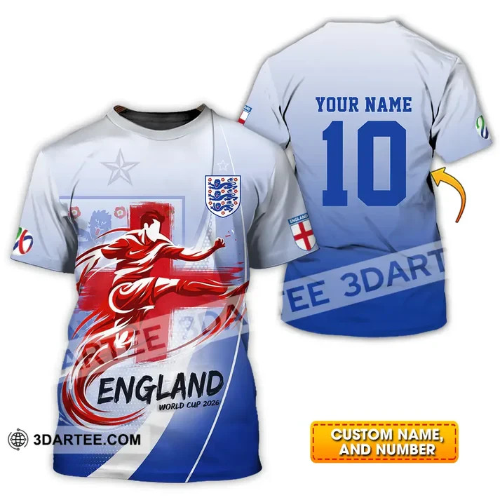 Unisex Shirt – Custom England World Cup 2026 3D Shirt L854