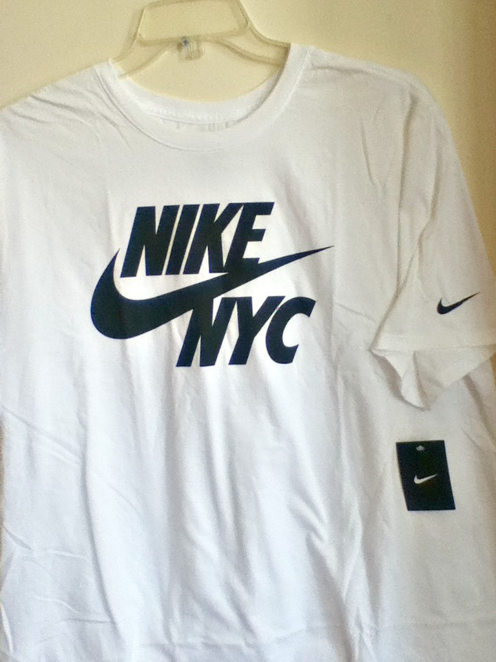 AUTHENTIC 100% COTTON NIKE NYC WHITE T SHIRT 914290-100