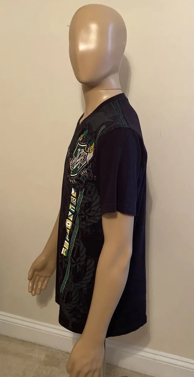 Avirex Urban Style Men L Embellished Tee Shirt Sewn-on Patch