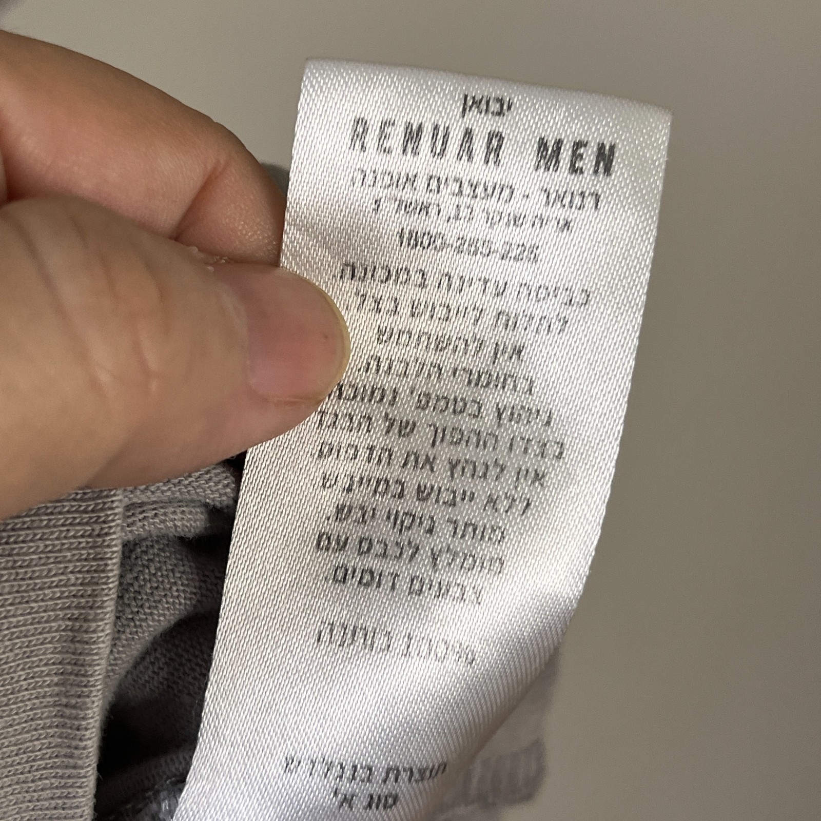 Renuar Mens T-Shirt Gray Size M Basic Oversized Dropped Shoulders Casual City