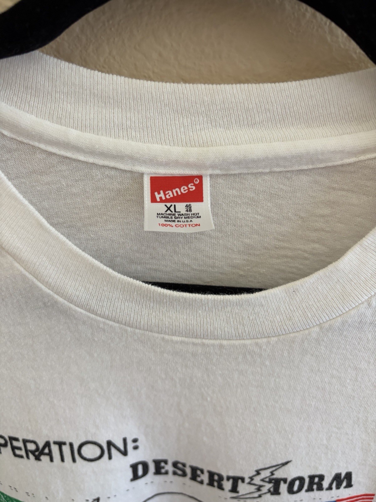 Desert Storm 1991 Letter From Kuwait Military Art Graphic Hanes T-Shirt Men’s L