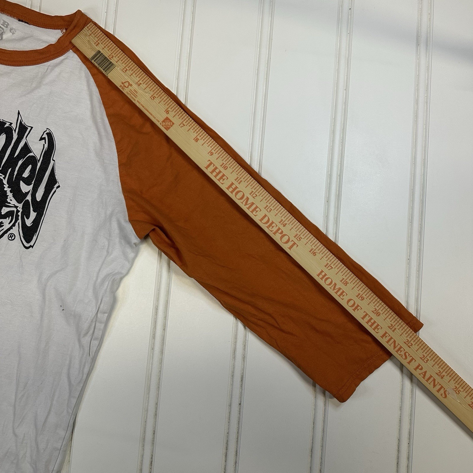 Gas Monkey Bar & Grill Shirt Mens L Raglan Logo Y2K Graphic 3/4 Sleeve Jersey 13