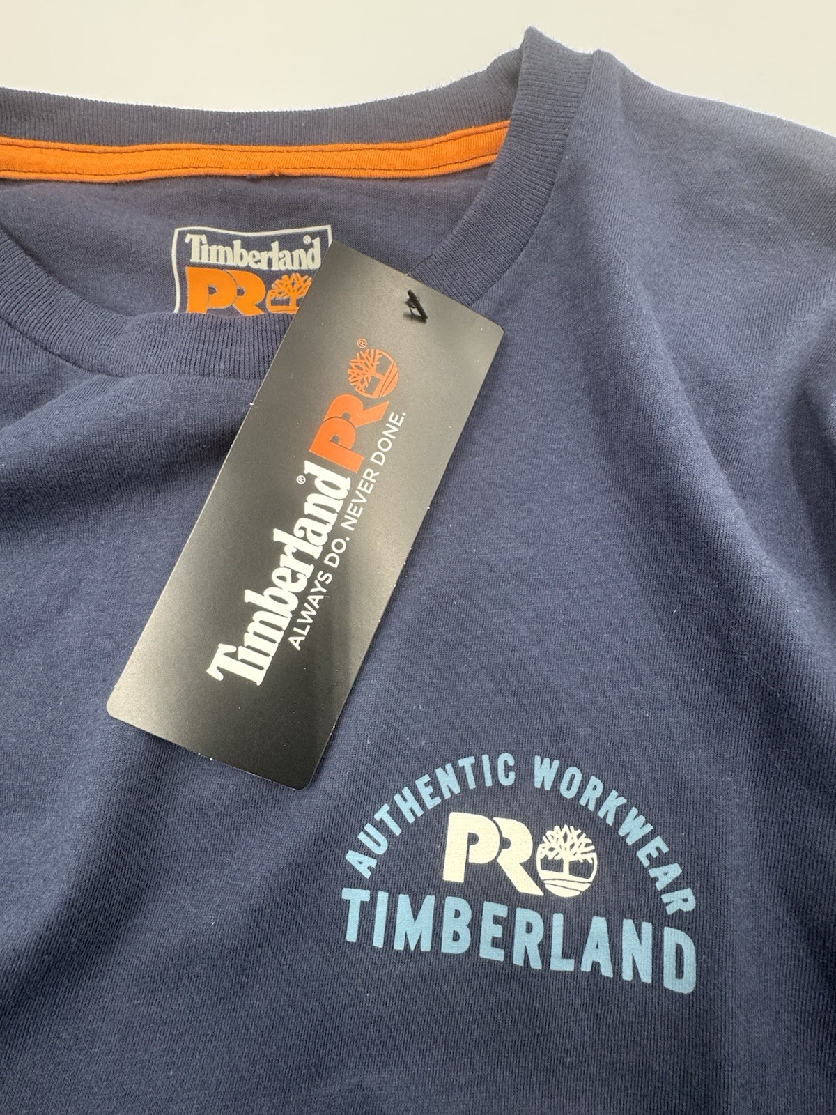 Timberland Pro Work T Shirt Short Sleeve Dark Navy Size medium
