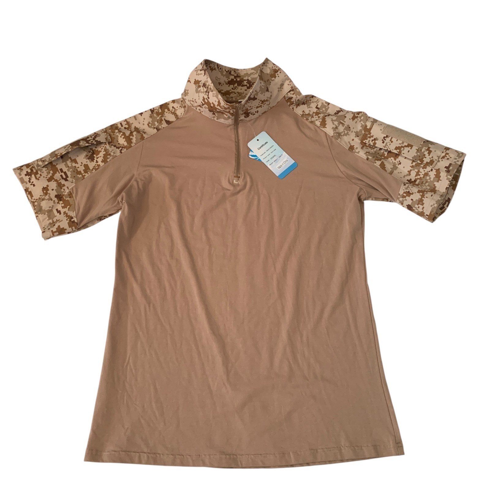 MAGCOMSEN Men’s Size XL Tactical Military 1/4 Zip Short Sleeve T-Shirt New