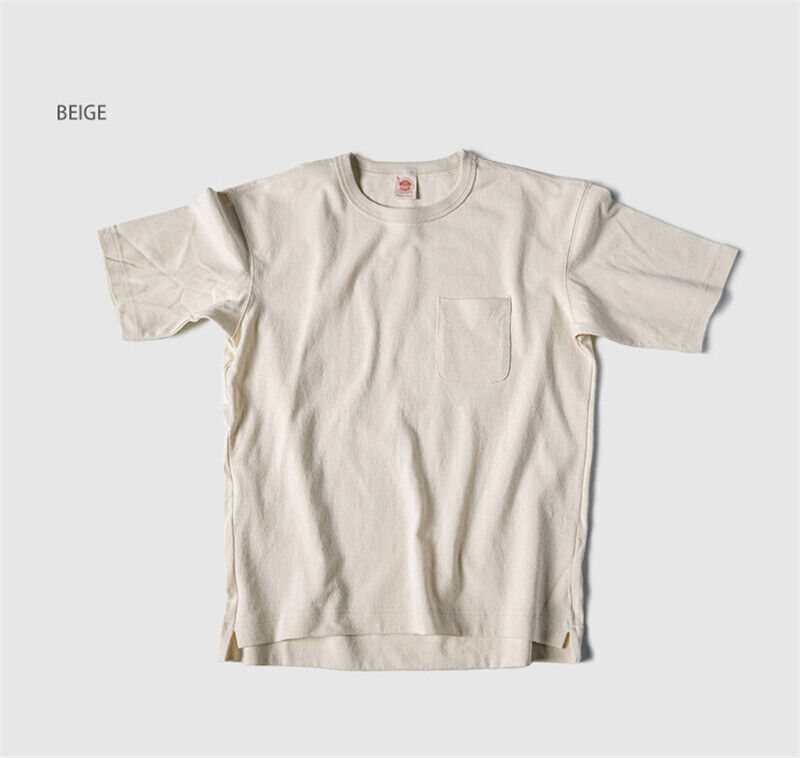NON STOCK Men’s T-Shirts Short Sleeve Crew Neck Tee Shirt Heavyweight Cotton