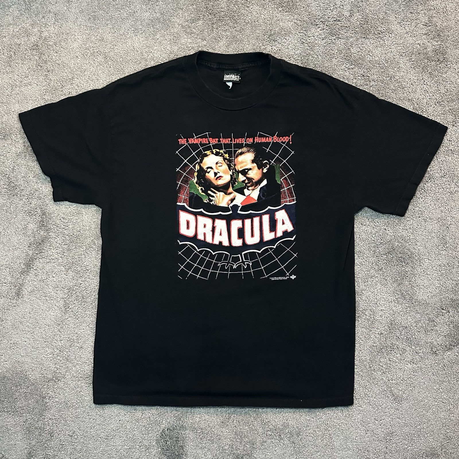 Impact Merchandising Dracula Mens Large T-shirt 2006 Vampire Blood Bat Movie