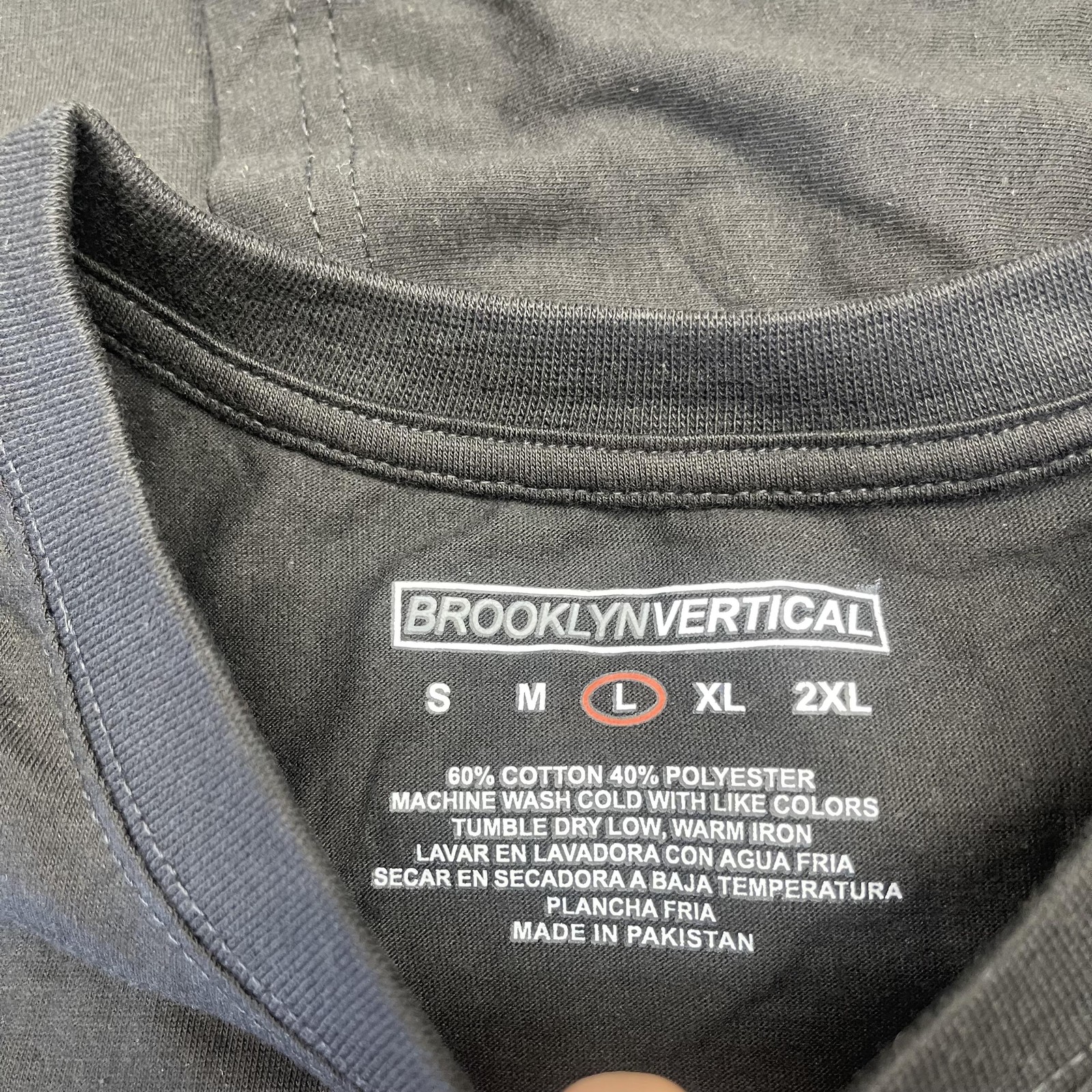 Brooklyn Vertical Shirt Mens Large Black Crewneck Tee Lot 3 Pack Basic Casual