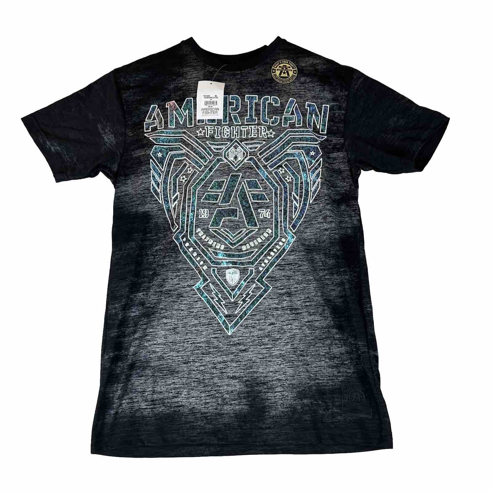 American Fighter Men’s M T-Shirt Premium Athletic Black MMA Fighting
