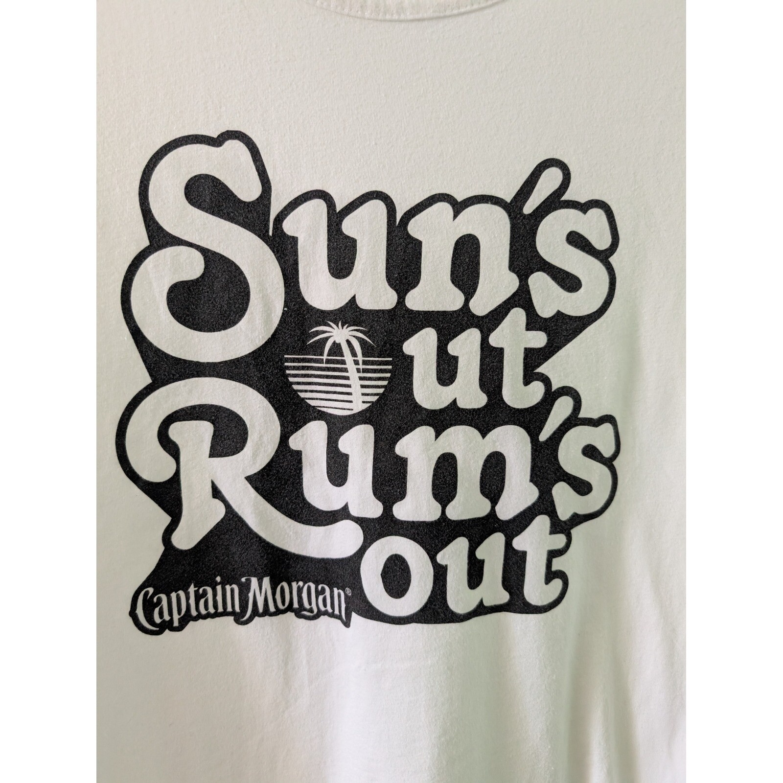 Captain Morgan Sun’s Out Rum’s Out Graphic Tank Top Sleeveless Men’s LG