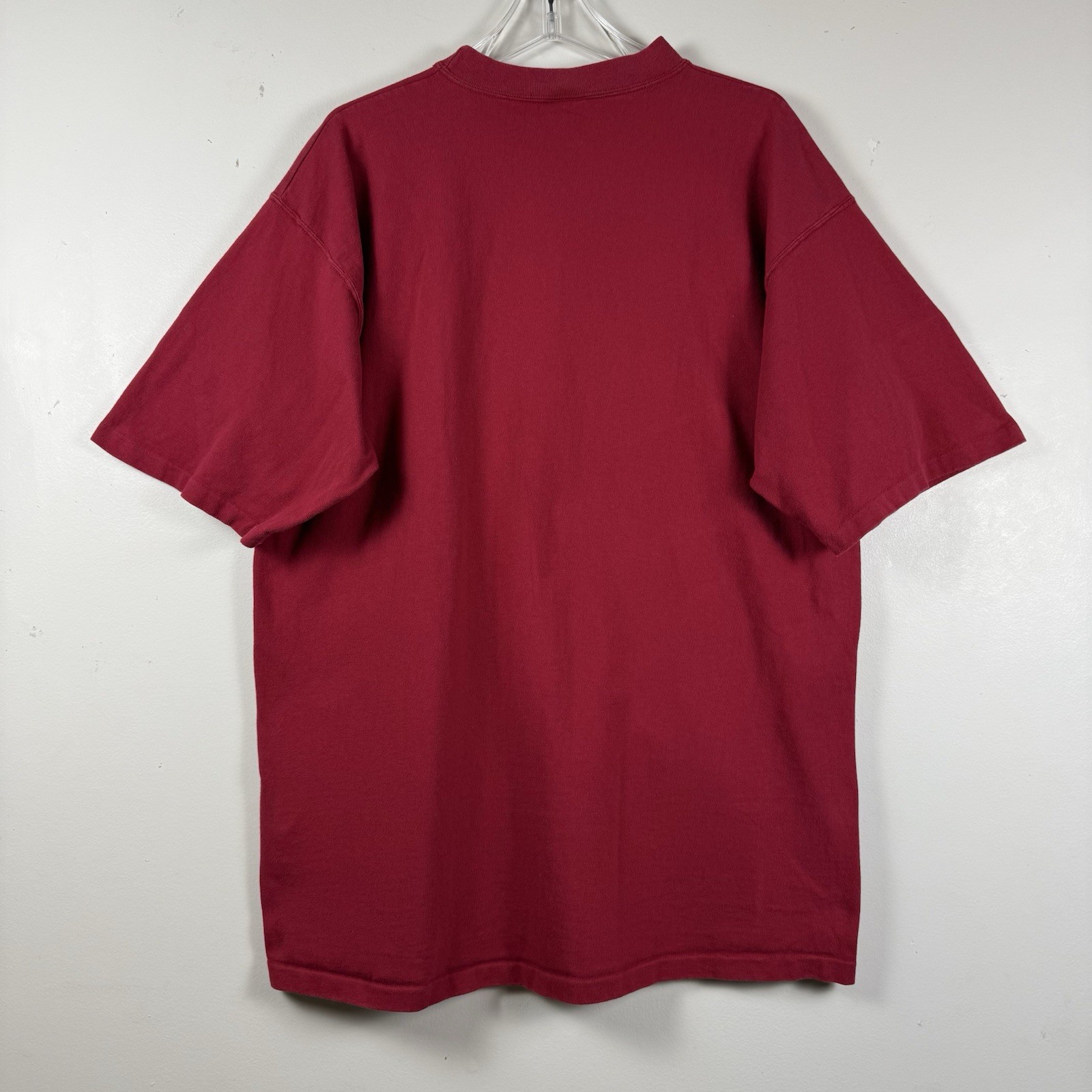 VTG Alabama Crimson Tide Gothic Embroidered Single Stitch Tshirt Size XL Red USA