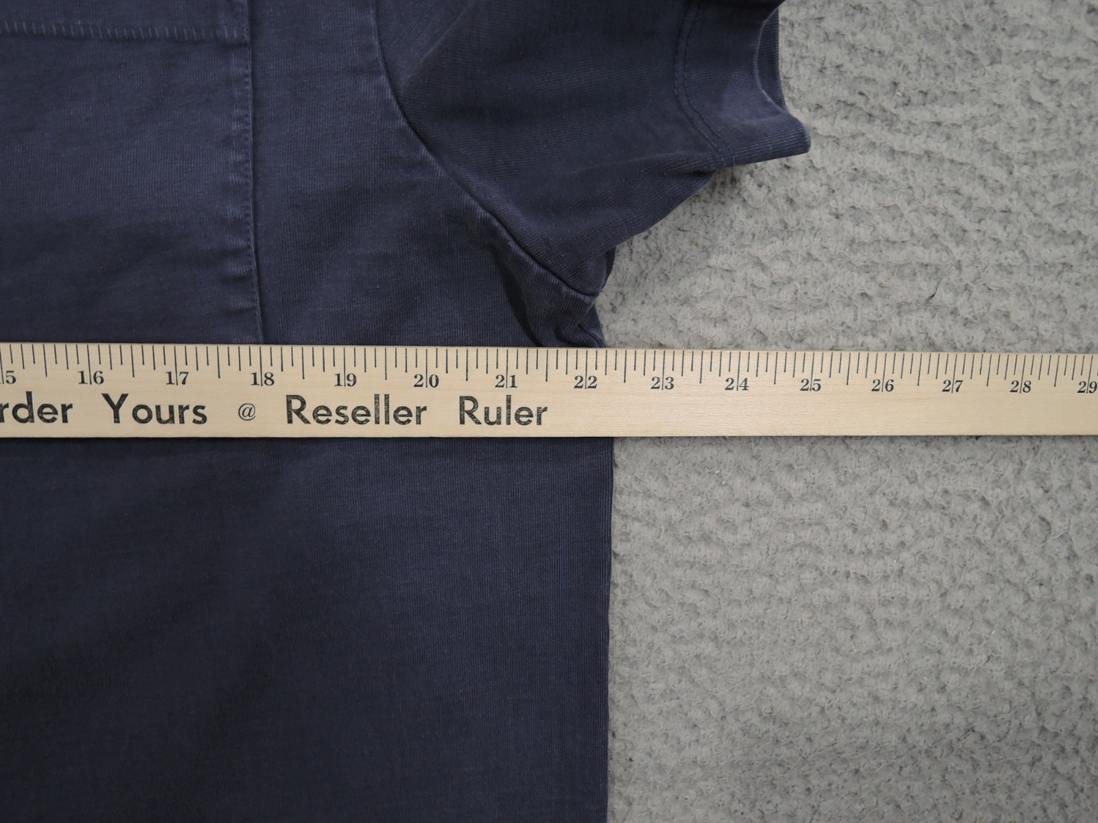 Flint & Tinder Shirt Mens XL Blue Heavyweight Crew Neck Pocket Huckberry