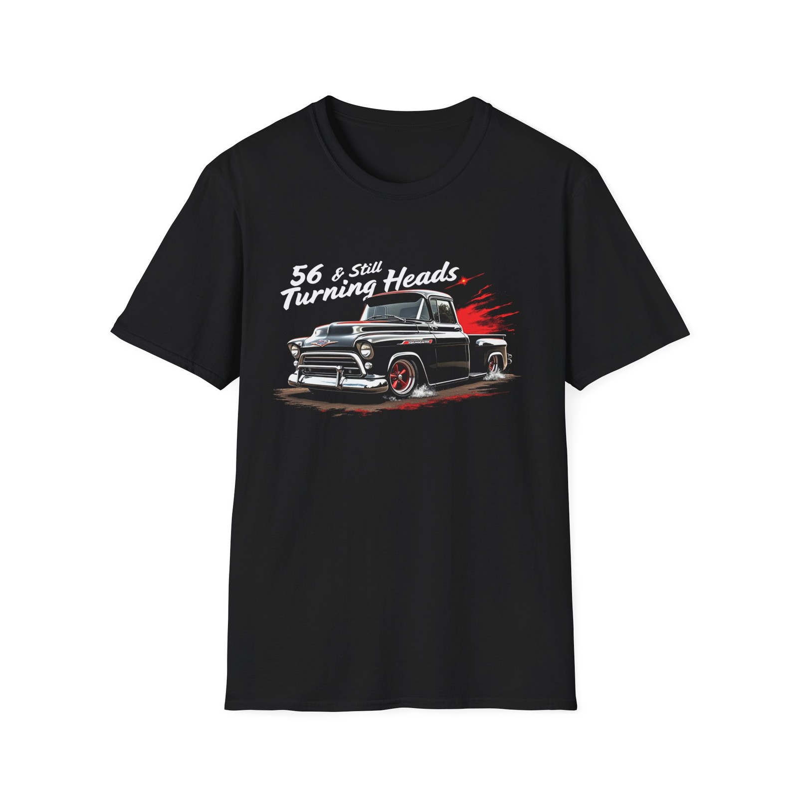 1956 Chevy 3100 T-Shirt Classic Pickup Truck Graphic Tee Vintage Hot Rod Apparel