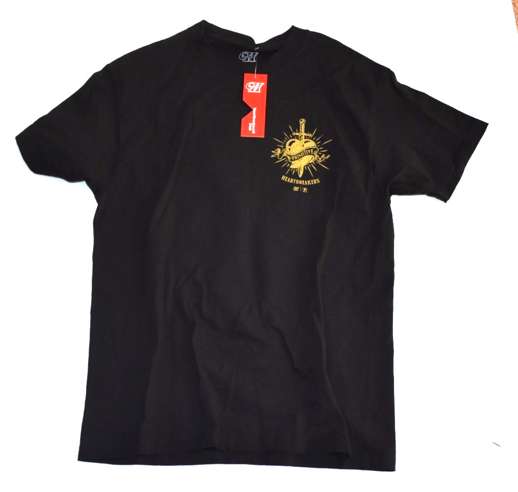 Primitive X Heartbreaker’s Club Size M Black Sacred Tee 100% Cotton New With Tag