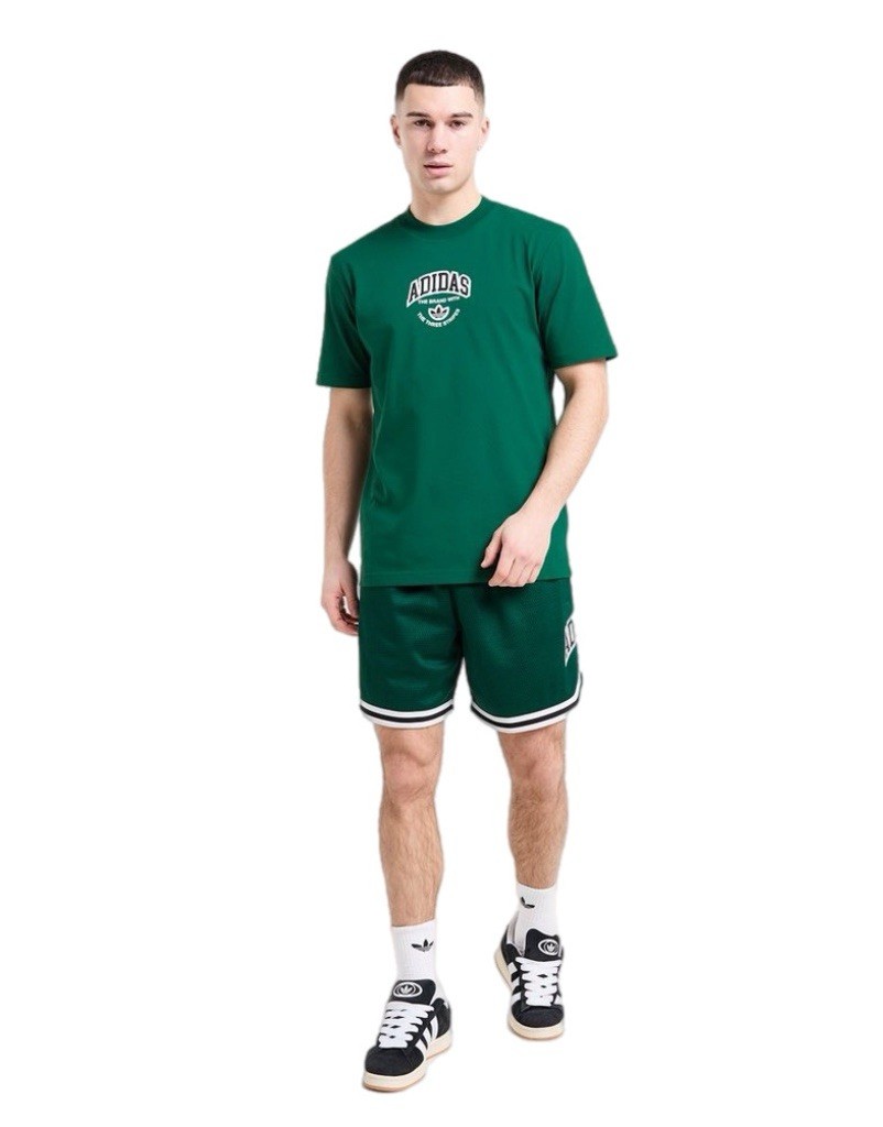 Adidas Originals Back Logo T-Shirt – Green Men’s Trefoil Tee