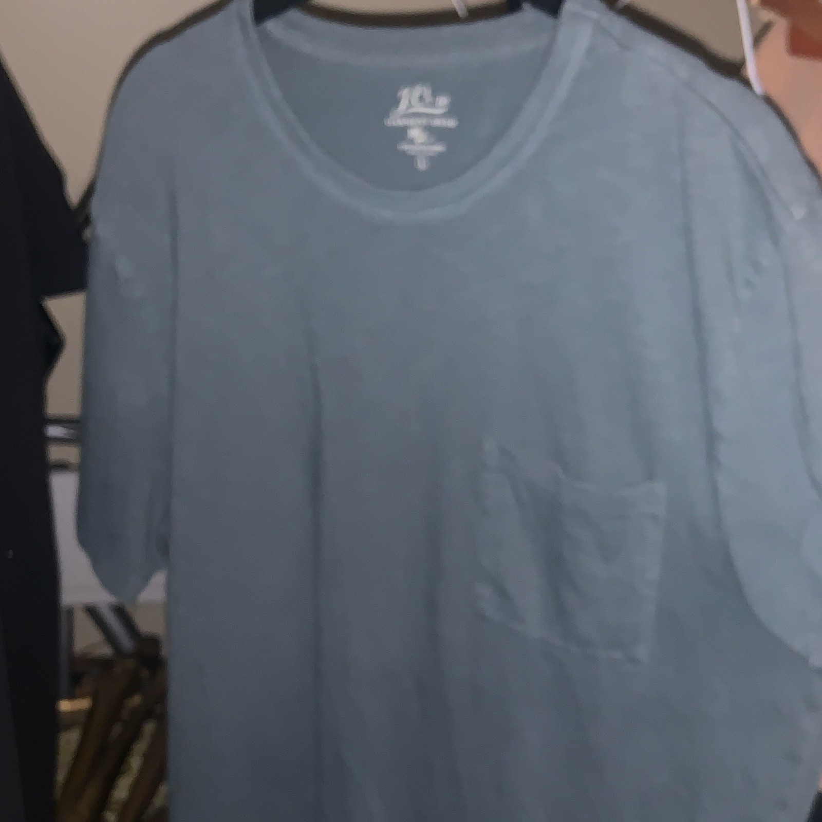 J.Crew Men’s Blue Cotton Knit Crew Neck Pocket Short Sleeve T-Shirt L