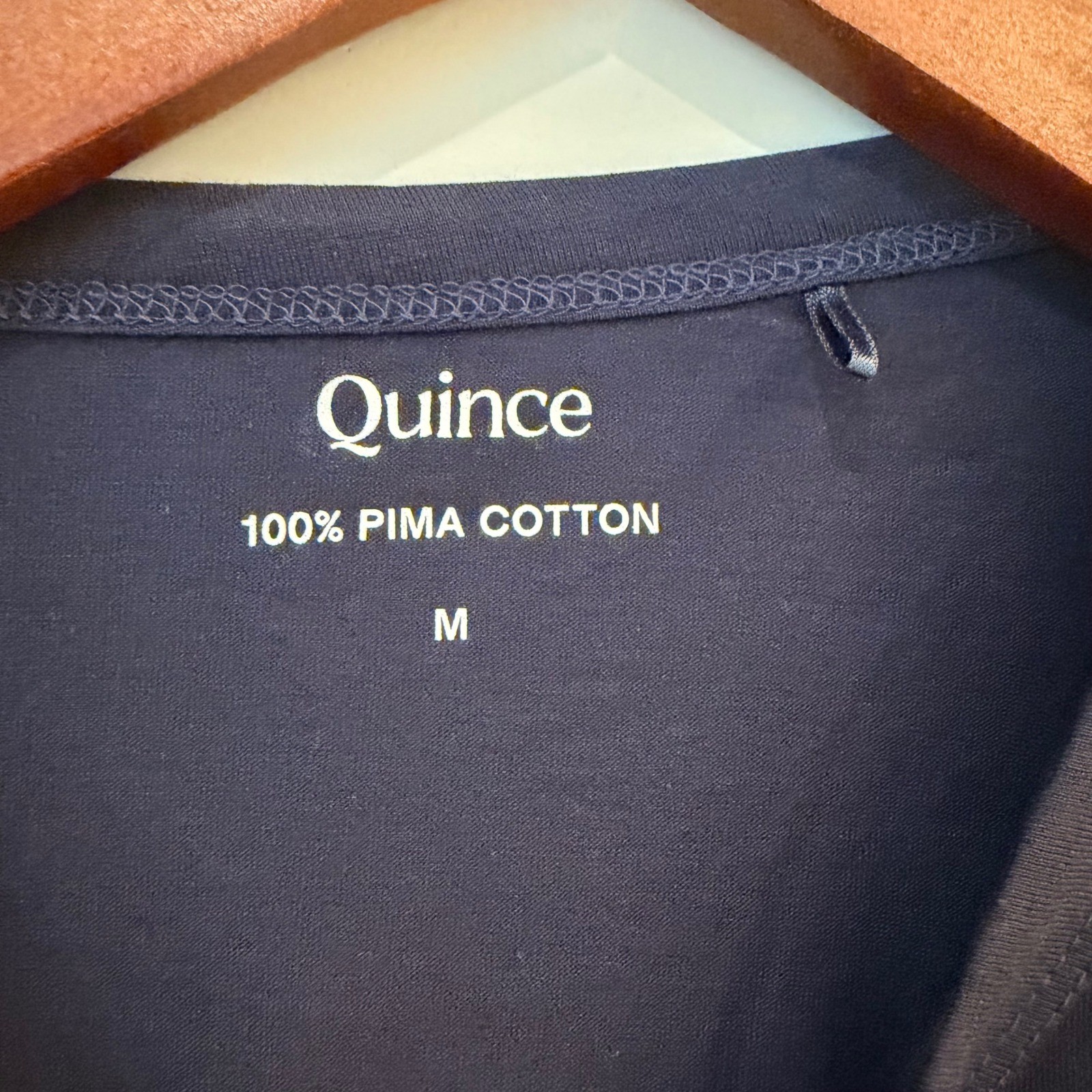 Quince Tee Set 100% Pima Cotton Luxe Touch Long Sleeve Lot of 2 Olive Navy NWOT