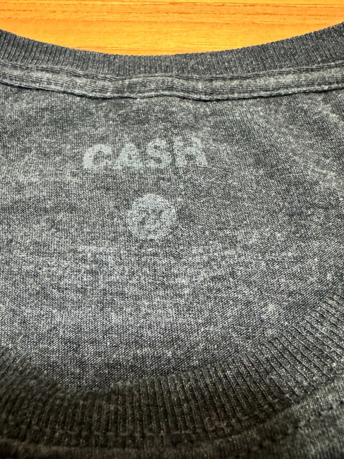 Johnny Cash Shirt 2XL XXL Charcoal Grey Man In Black Outlaw Country Music Guitar