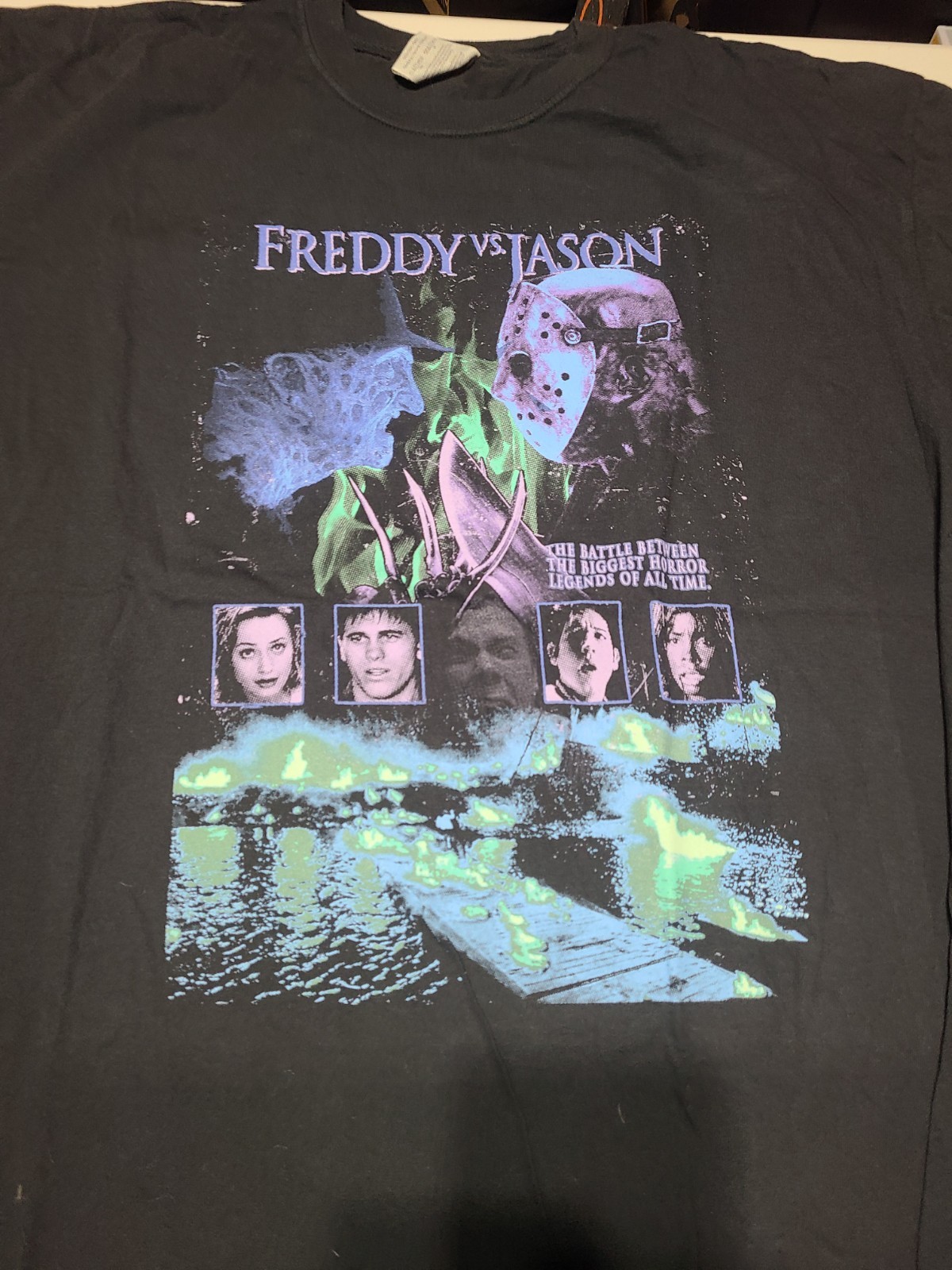 Mens Graveyard Goods Freddy vs Jason Poster Shirt Limited Colorway XXL 2XL