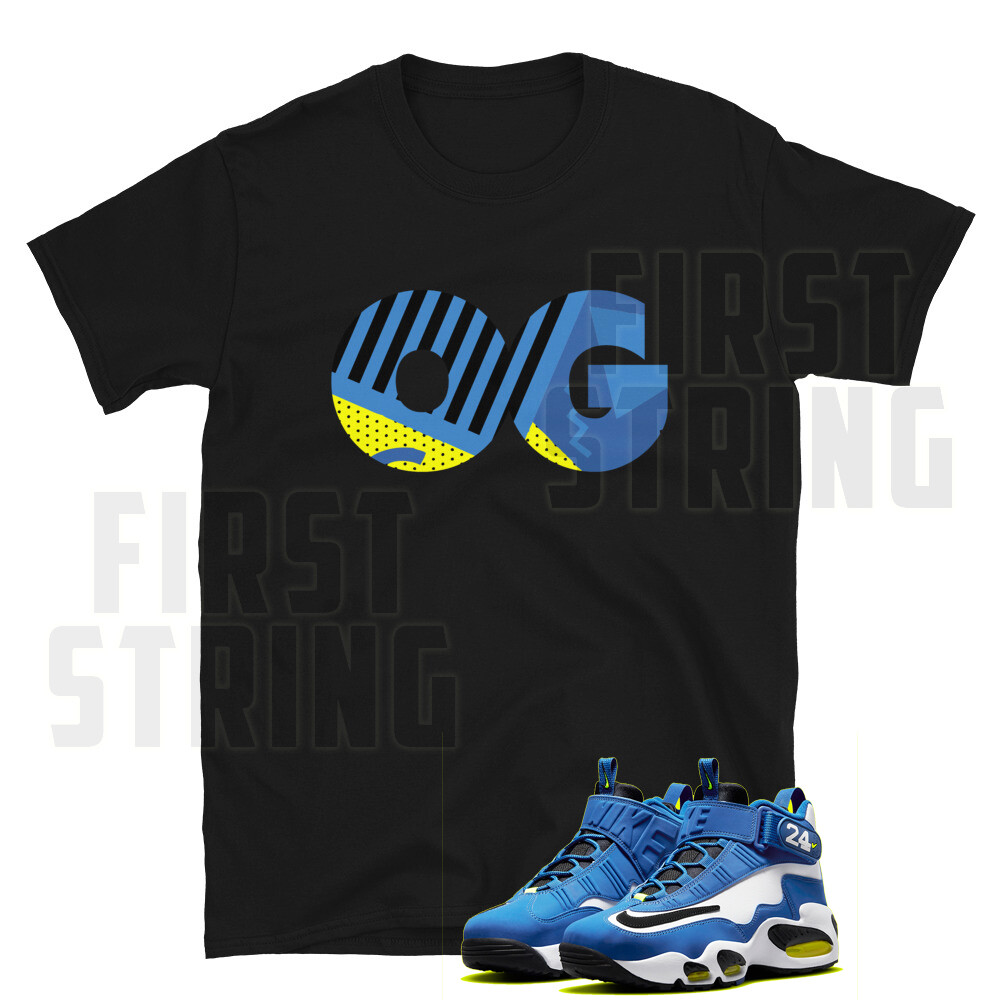 OG Sneaker Shirt to Match Griffey Max 1 Volt Varsity Royal / Black