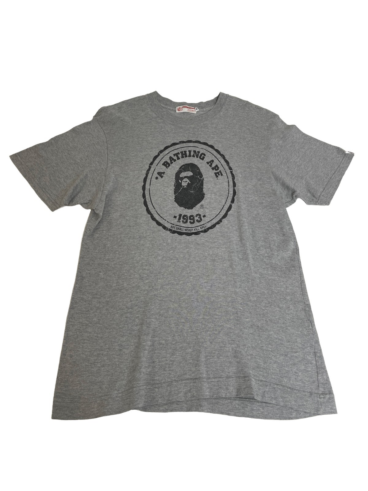 BAPE Grey Busy Works Tee NIGO Era A Bathing Ape Archive Rare
