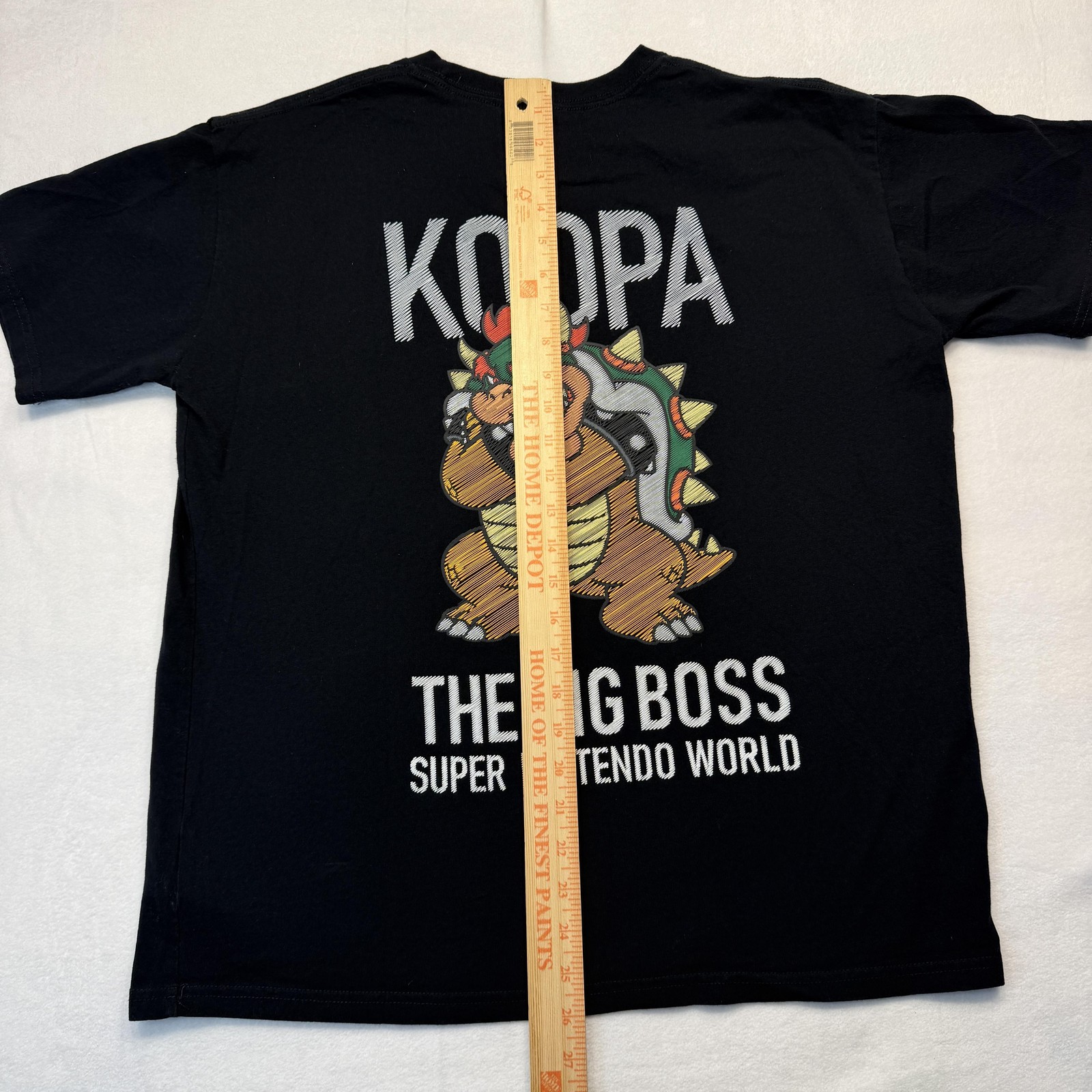 Universal Studios Japan Super Nintendo Koopa Shirt Mens Medium Black Bowser