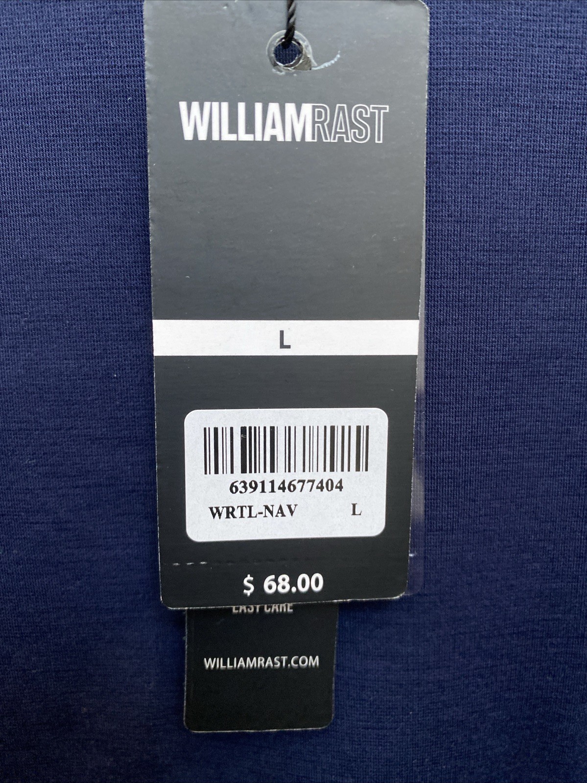 NEW William Rast Men’s Large Navy Blue Lyocell Short Sleeve Crew Neck T-Shirt