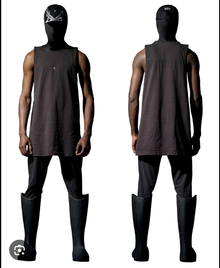 Size XS – 2 PACK‼️ Loose Tank Top Yeezy Gap Engineered by Balenciaga Black