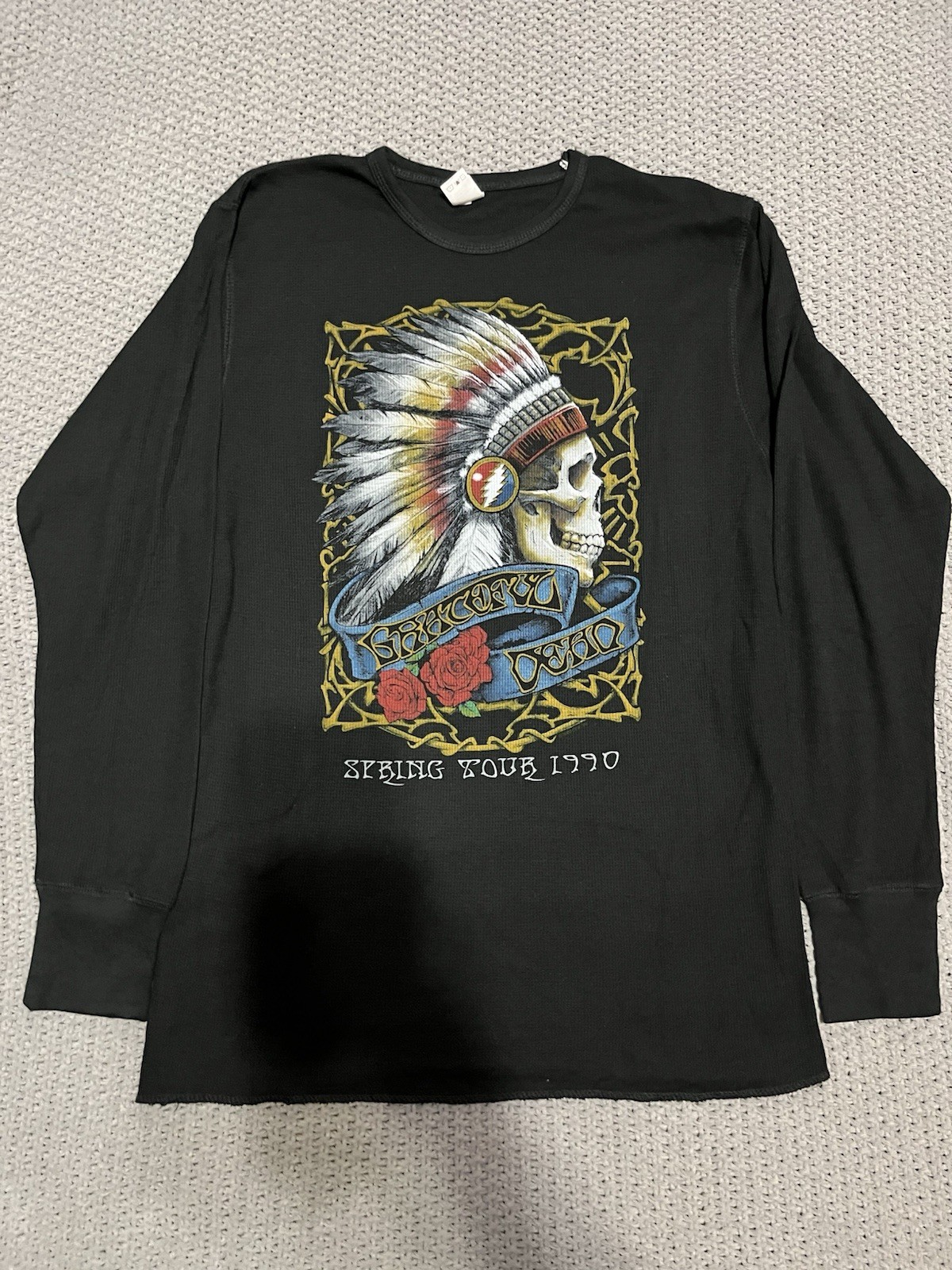 GRATEFUL DEAD-SPRING TOUR ’90-LONG SLEEVE BLACK T-SHIRT – XXL Garcia,Lesh