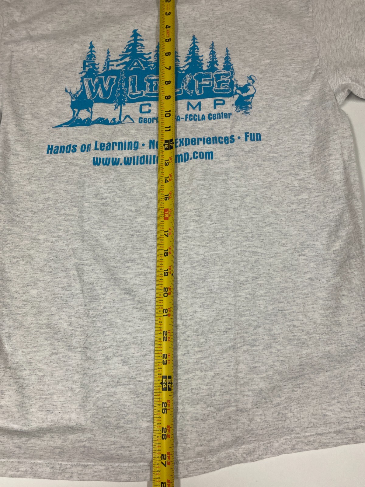 Camp Wildlife Mens shirt Large gray