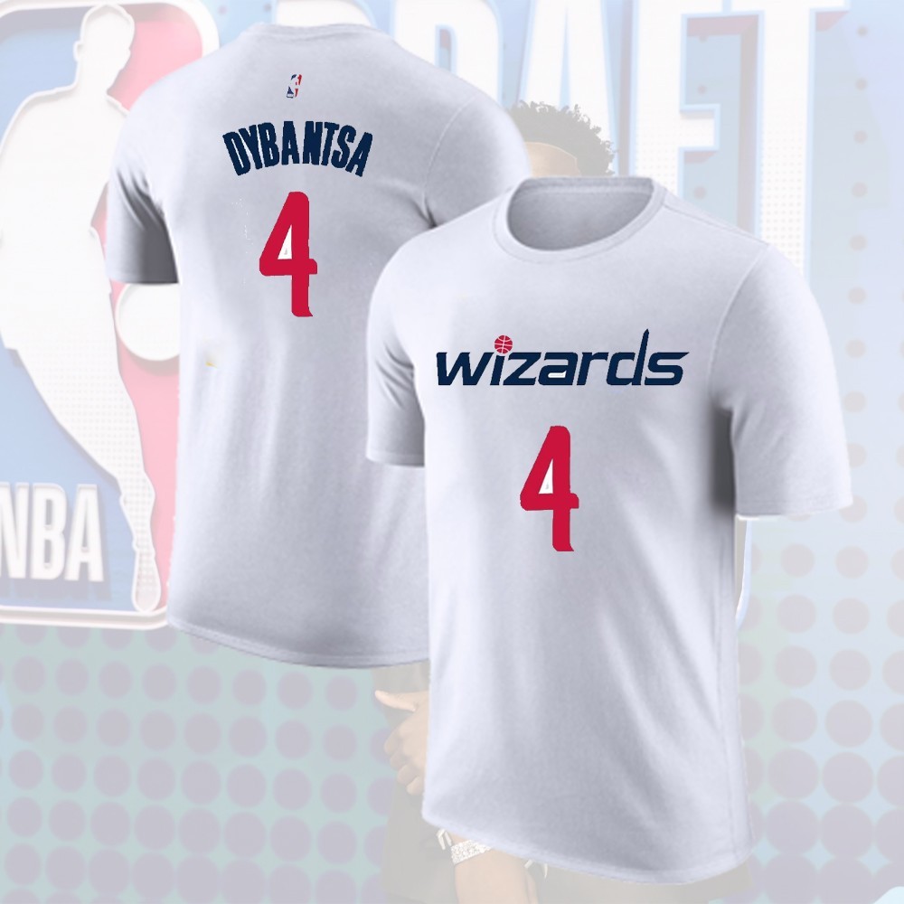 Welcome No.1 Draft AJ Dybantsa #4 to Washington Team 2026 Name and Number Tee