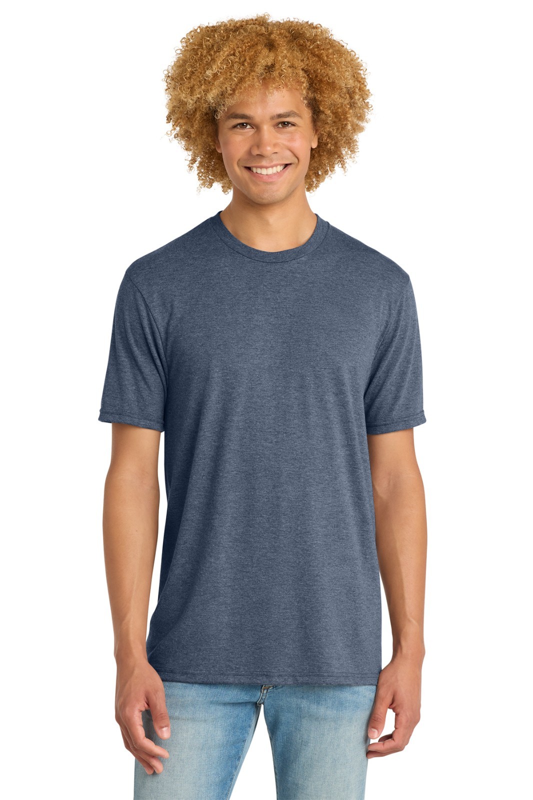 District DM130 Perfect Tri Tee Navy Frost M