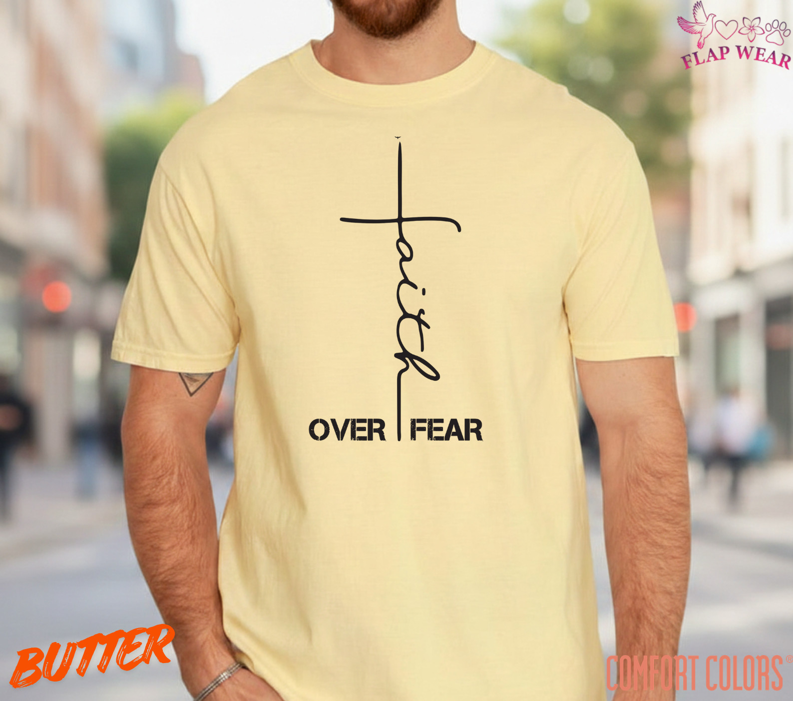 Unisex Faith Over Fear Chri T-Shirt, Men T shirt,Women T shirt Gift Religion Top